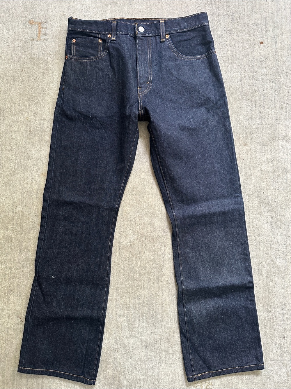 Levi's Men's Straight Jeans in Indigo Blue Denim